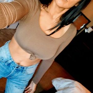 Naked wardrobe crop top